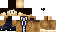 Minecraft skin texture, 64x32 legacy pixels