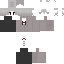 Gray Minecraft skin texture, 64x64 pixels