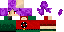 Minecraft skin texture, 64x32 legacy pixels