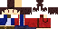 Minecraft skin texture, 64x32 legacy pixels
