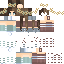 Minecraft skin texture, 64x64 pixels