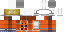 Minecraft skin texture, 64x32 legacy pixels