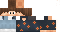 Minecraft skin texture, 64x32 legacy pixels