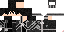 Minecraft skin texture, 64x32 legacy pixels
