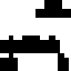 Black Minecraft skin texture, 64x64 pixels