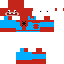 Minecraft skin texture, 64x64 pixels