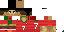 Minecraft skin texture, 64x32 legacy pixels