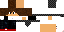 Minecraft skin texture, 64x32 legacy pixels