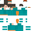 Minecraft skin texture, 64x64 pixels