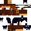 Minecraft skin texture, 64x64 pixels