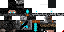 Minecraft skin texture, 64x32 legacy pixels