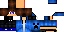 Minecraft skin texture, 64x32 legacy pixels