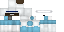 Minecraft skin texture, 64x32 legacy pixels