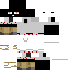 White Minecraft skin texture, 64x64 pixels