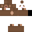 Brown Minecraft skin texture, 64x64 pixels