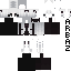 Slim Minecraft skin texture, 64x64 pixels