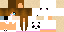 Minecraft skin texture, 64x32 legacy pixels