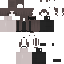 Gray Minecraft skin texture, 64x64 pixels