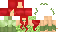 Minecraft skin texture, 64x32 legacy pixels