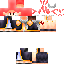 Minecraft skin texture, 64x64 pixels