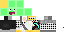 Minecraft skin texture, 64x32 legacy pixels