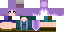 Minecraft skin texture, 64x32 legacy pixels