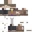 Minecraft skin texture, 64x64 pixels