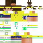 Minecraft skin texture, 64x64 pixels