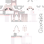 Minecraft skin texture, 64x64 pixels