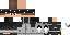 Minecraft skin texture, 64x32 legacy pixels