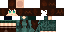 Minecraft skin texture, 64x32 legacy pixels