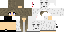 Minecraft skin texture, 64x32 legacy pixels