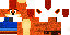 Minecraft skin texture, 64x32 legacy pixels