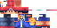 Minecraft skin texture, 64x32 legacy pixels