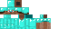 Minecraft skin texture, 64x32 legacy pixels