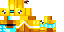 Minecraft skin texture, 64x32 legacy pixels