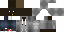 Minecraft skin texture, 64x32 legacy pixels