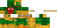 Minecraft skin texture, 64x32 legacy pixels