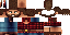 Minecraft skin texture, 64x32 legacy pixels