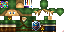 Minecraft skin texture, 64x32 legacy pixels