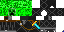 Minecraft skin texture, 64x32 legacy pixels