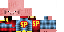 Minecraft skin texture, 64x32 legacy pixels