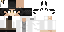Minecraft skin texture, 64x32 legacy pixels