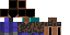 Minecraft skin texture, 64x32 legacy pixels