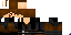 Minecraft skin texture, 64x32 legacy pixels