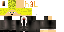 Minecraft skin texture, 64x32 legacy pixels