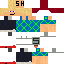 Minecraft skin texture, 64x64 pixels