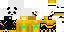 Minecraft skin texture, 64x32 legacy pixels