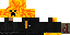 Minecraft skin texture, 64x32 legacy pixels