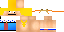 Minecraft skin texture, 64x32 legacy pixels